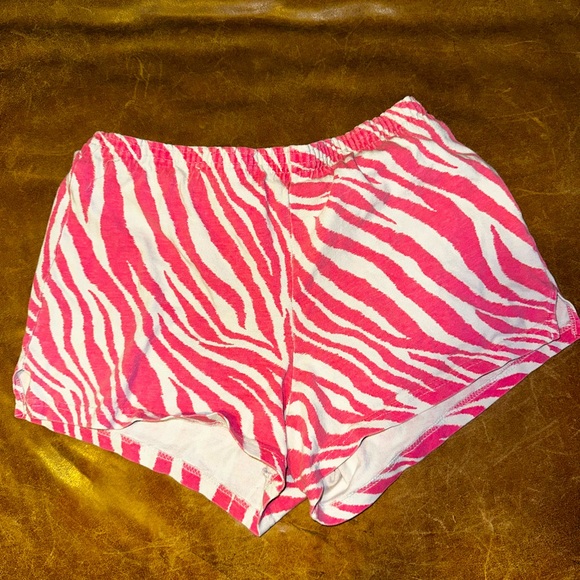Pink Zebra Print Shorts - Picture 1 of 1